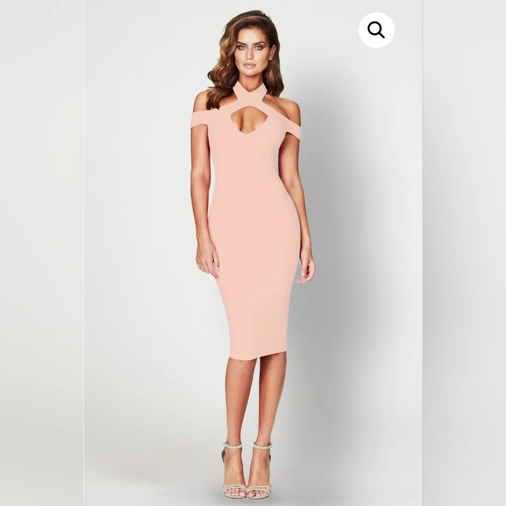Nookie Blush Hollywood Midi Dress